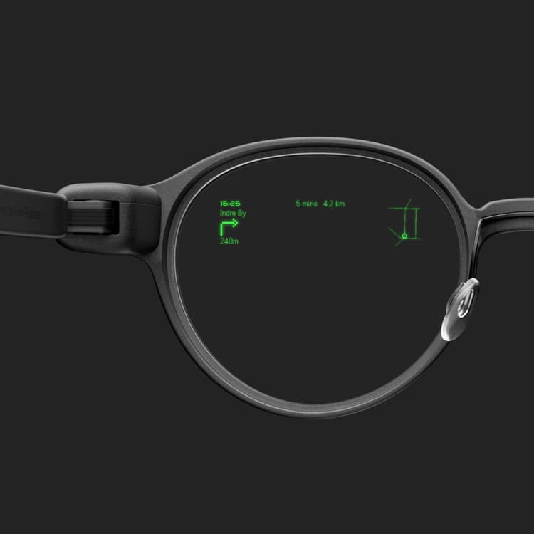 Slart glasses that act as a heads up display